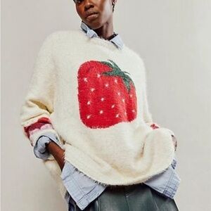 Free People Strawberry Sweater (L)